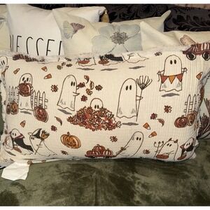 Cynthia Rowley New Halloween Ghost Pillow Ghost Doing All Things Fall Decorative